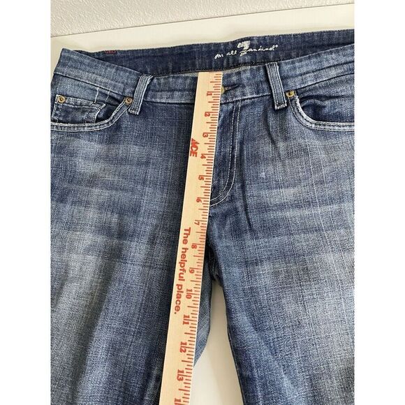 7 for All Mankind A Pocket Flare Leg Jeans, Size 32 (14) X 29 - Picture 8 of 12